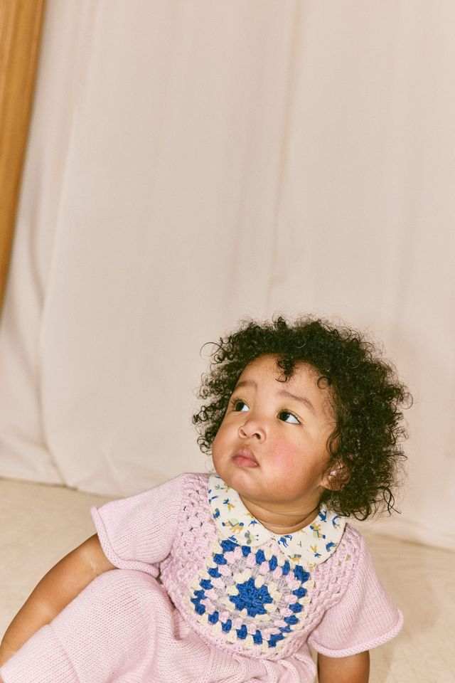+Misha&Puff+ BABY PETIT COLLAR ONESIE | MARZIPAN CIRCUS