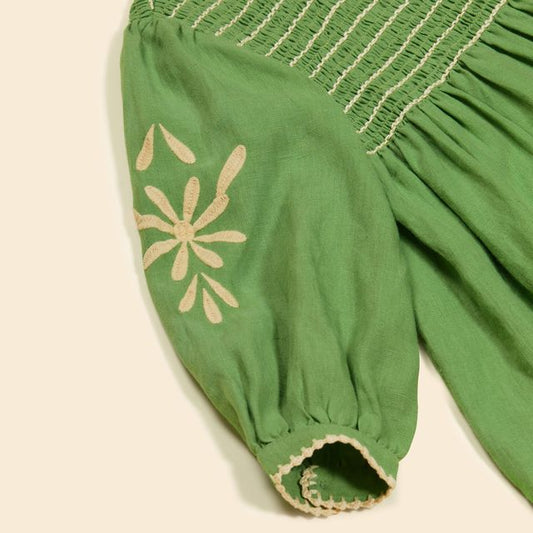 +Apolina+ NOEMIE DRESS - RETRO GREEN