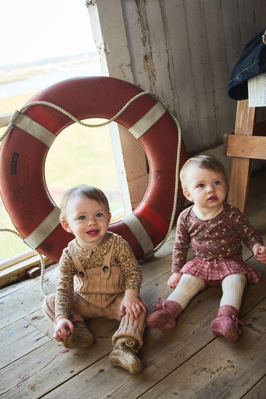 +Misha&Puff+ Baby Long Sleeve Lap Onesie - Mousse Circus