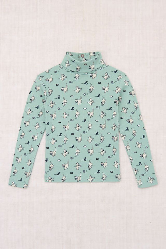 +Misha&Puff+ Turtleneck - Sage Cat & Mouse