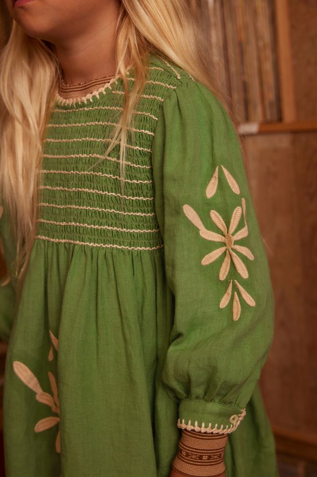 +Apolina+ NOEMIE DRESS - RETRO GREEN