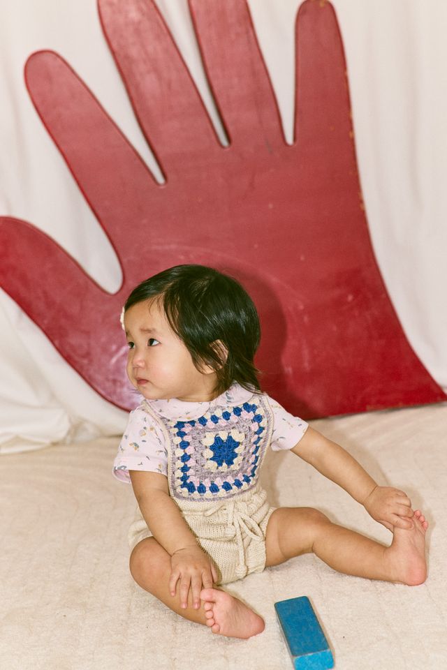 +Misha&Puff+ BABY PETIT COLLAR ONESIE | AURA CIRCUS
