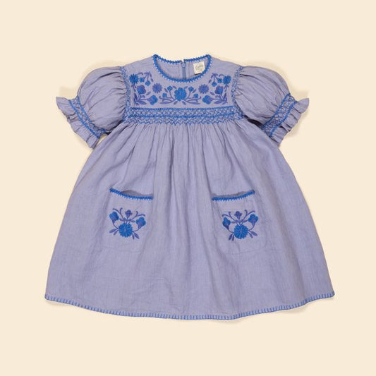 +Apolina+ DORA DRESS | BLUE-LILAC