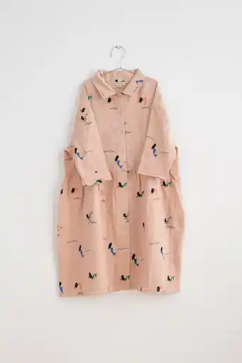 +FISH&KIDS+ ALLOVER EMBROIDERY MERMAID DRESS