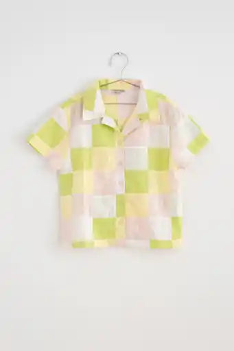 +FISH&KIDS+ PASTEL PATCHWORK SHIRT