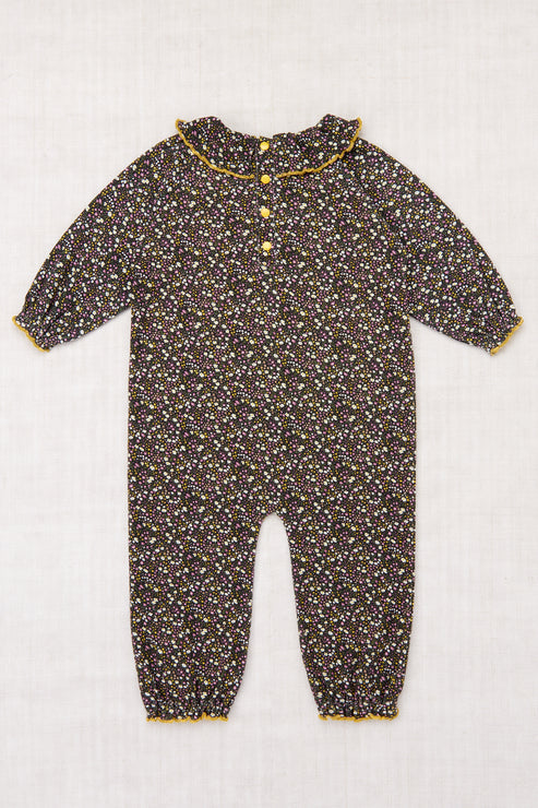 +Misha&Puff+ Pierrot onesie - Carbon Periwinkle Mini Floral