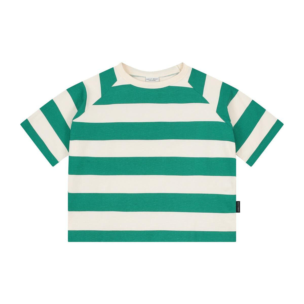 +Daily Brat+ Striped t-shirt summer green