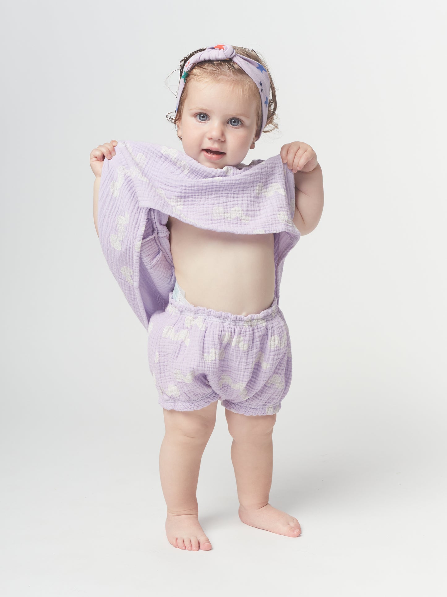 +Bobo Choses+ Waves all over woven ruffle bloomer