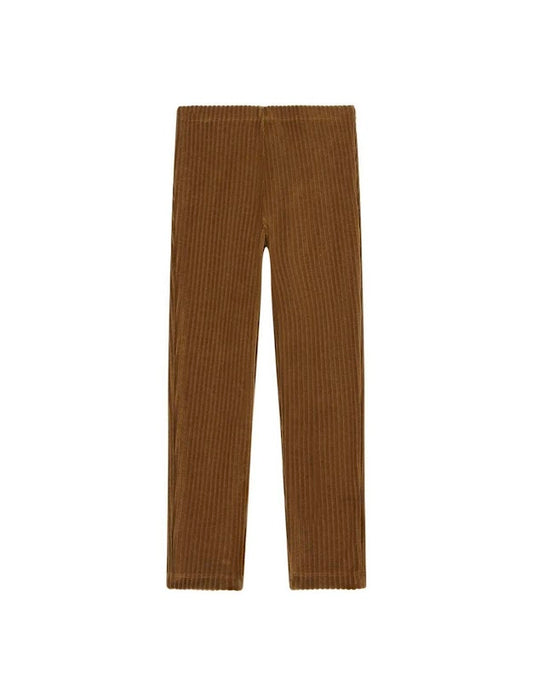 +Hundred Pieces+ Organic Velour Leggings - ochre