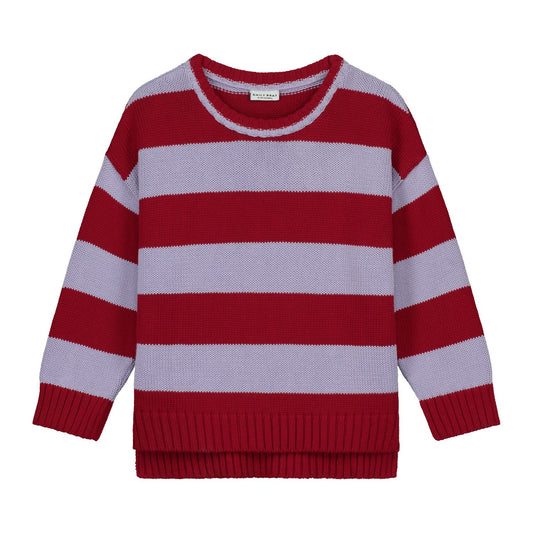 +Daily Brat+ Charlie knitted striped sweater soft lilac