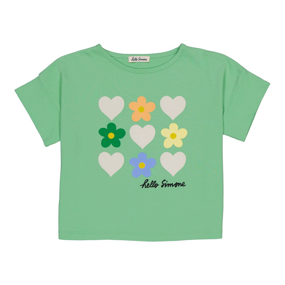 +Hello Simone+ Crop t-shirt - Green Lover | 8y