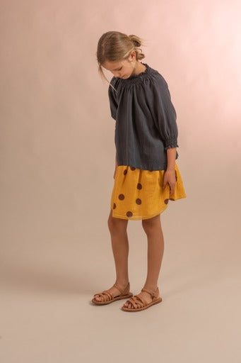 +LONGLIVETHEQUEEN+ wide skirt - mineral yellow | 4y