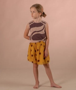 +LONGLIVETHEQUEEN+ wide skirt - mineral yellow | 4y