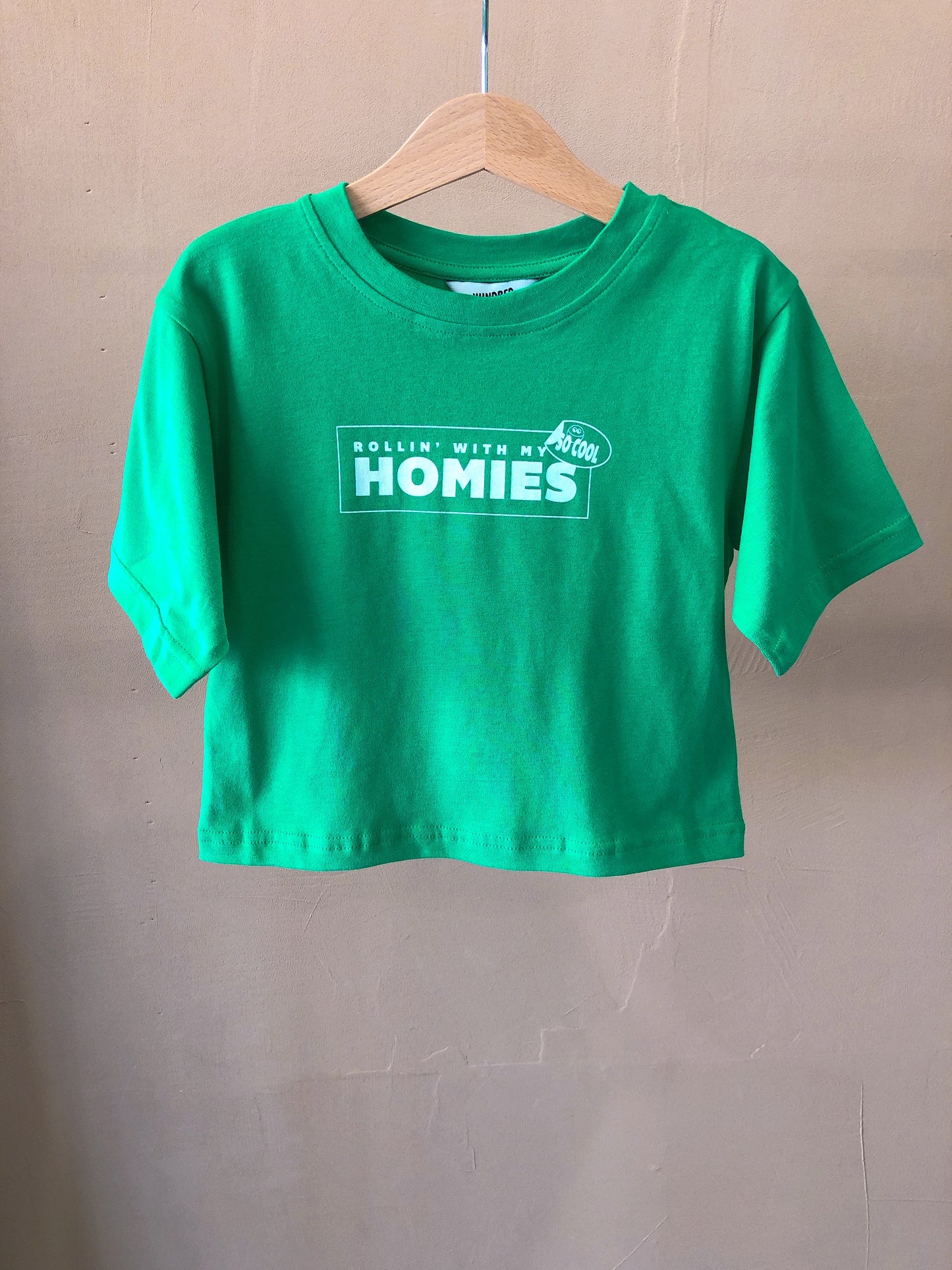 //Hundred Pieces// Organic cotton loose T-shirt - Green
