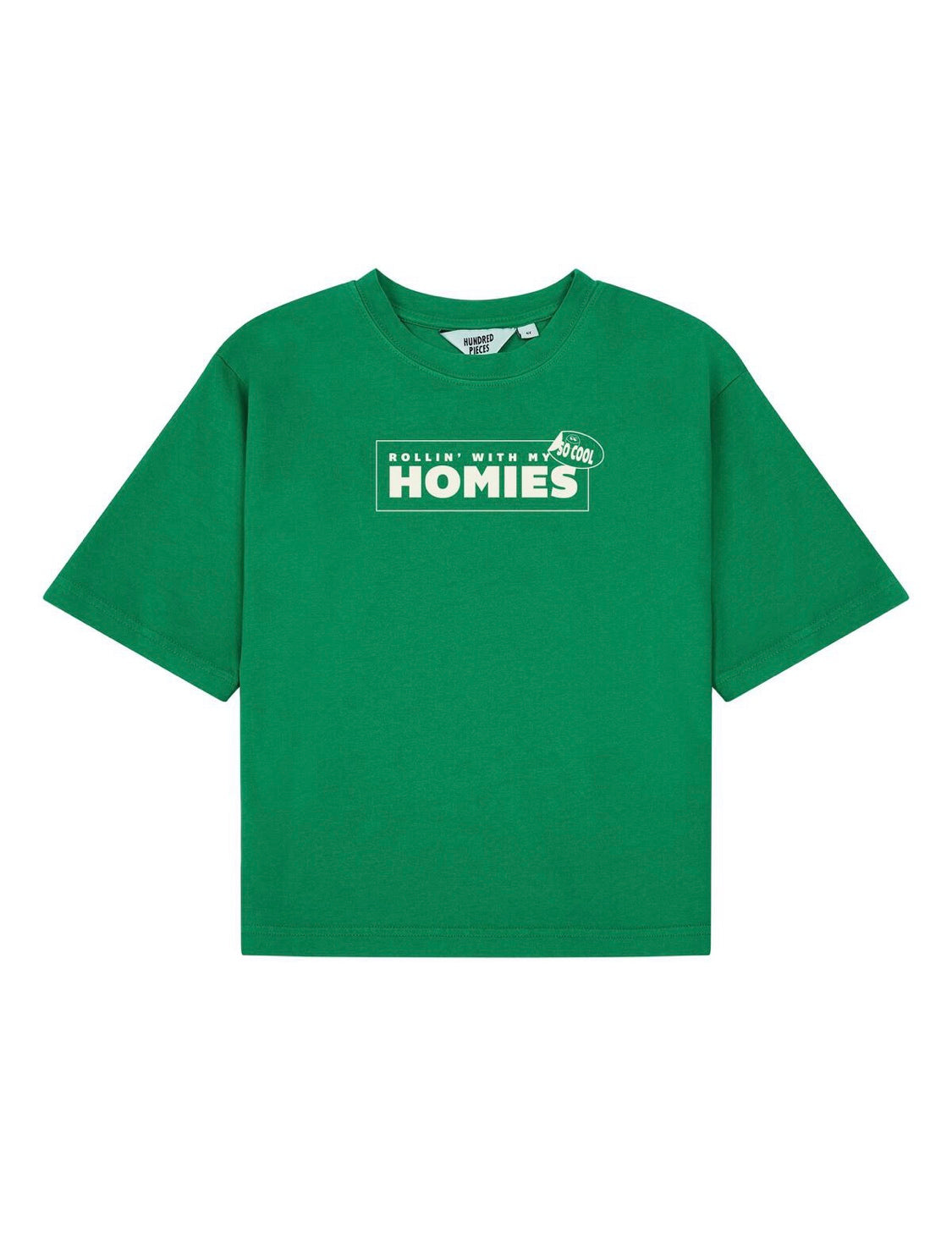 +Hundred Pieces+ Organic cotton loose T-shirt - Green | 3y