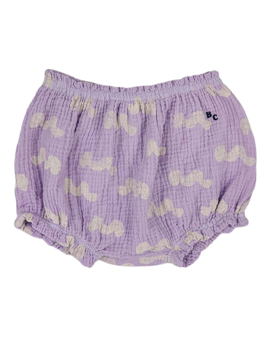 +Bobo Choses+ Waves all over woven ruffle bloomer | 18M