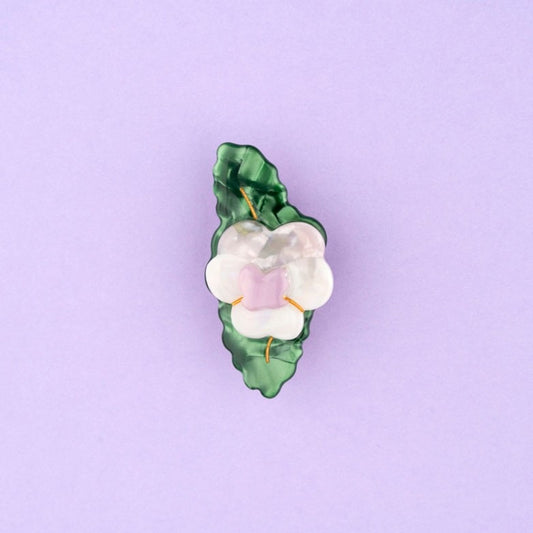 +Coucou Suzette+ Pink Pansy Hair Clip